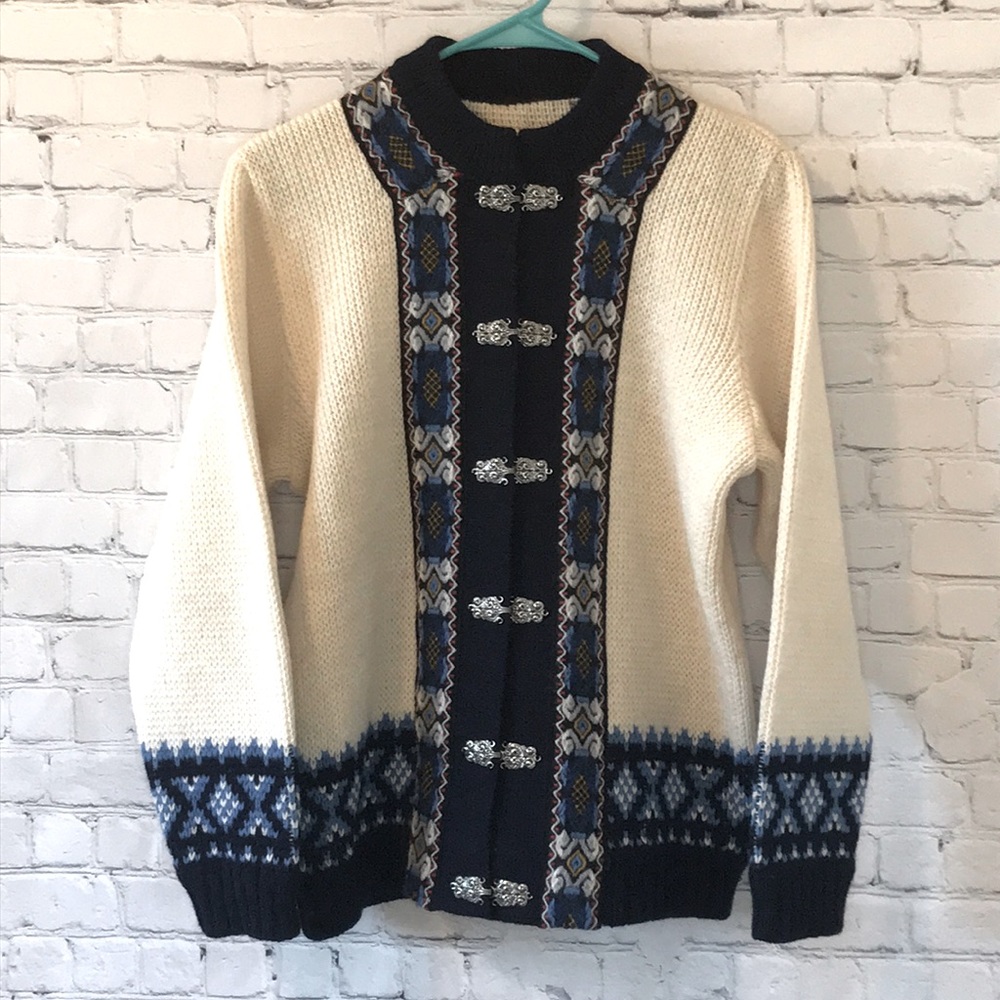 A.S Evebøfoss 100% WOOL NORDIC Sweater EUC Sz 42